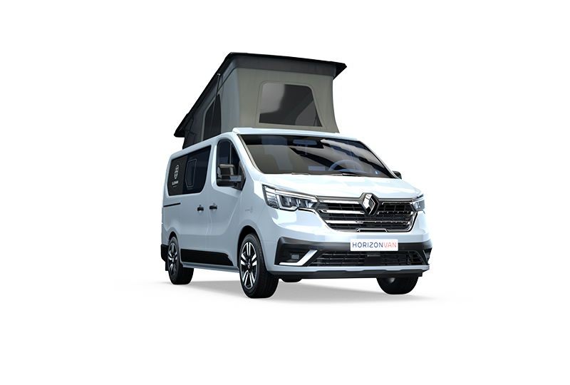 Carrosserie bicolore blanche et noire Renault Trafic