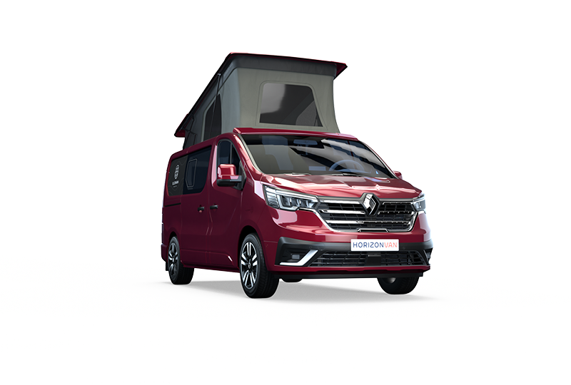HorizonVan avec carrosserie Rouge Carmin sur Renault Trafic