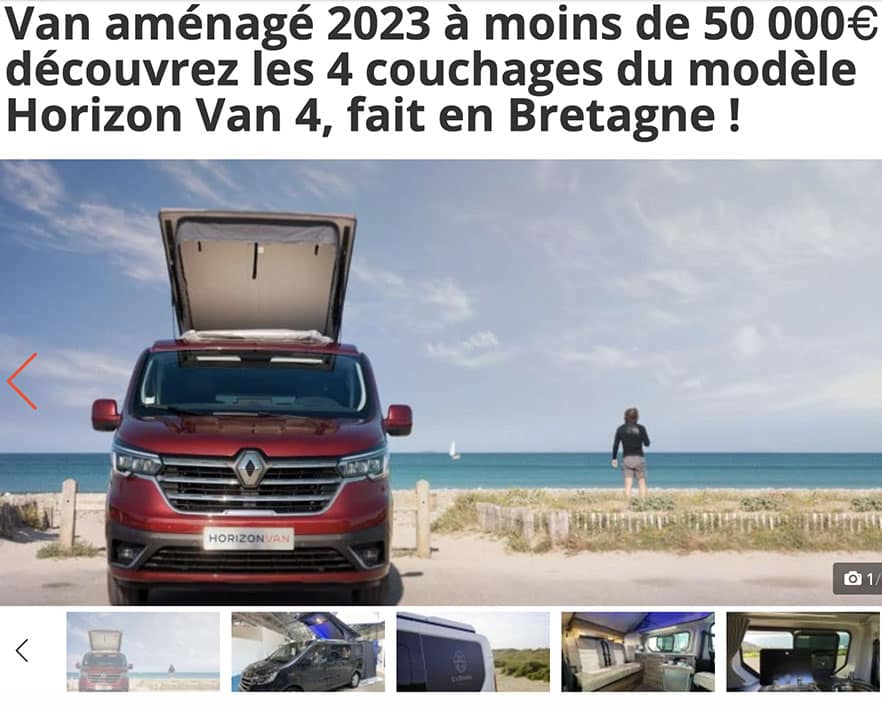Van aménagé à moins de 50 000 €