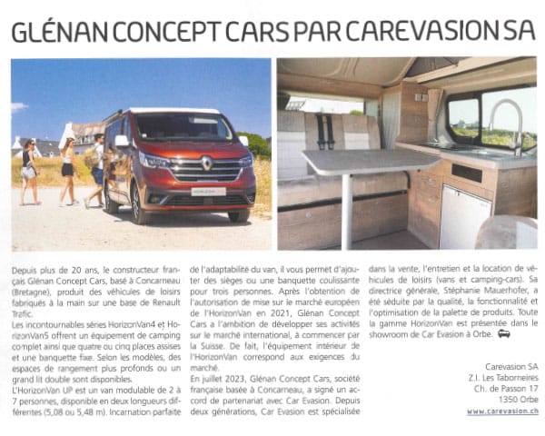 L’HorizonVan dévoile son potentiel en Suisse