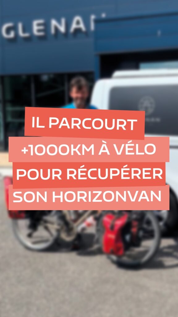 Il parcourt +1000km en vélo pour récupérer son HorizonVan
